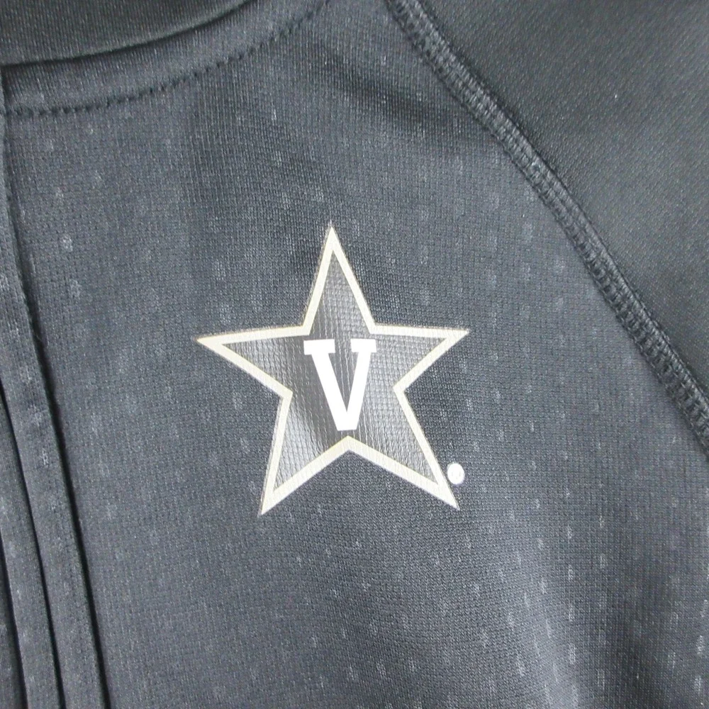 Vanderbilt Commodores Hoodie Men XS Black NCAA Football Nike Therma-FIT Full Zip